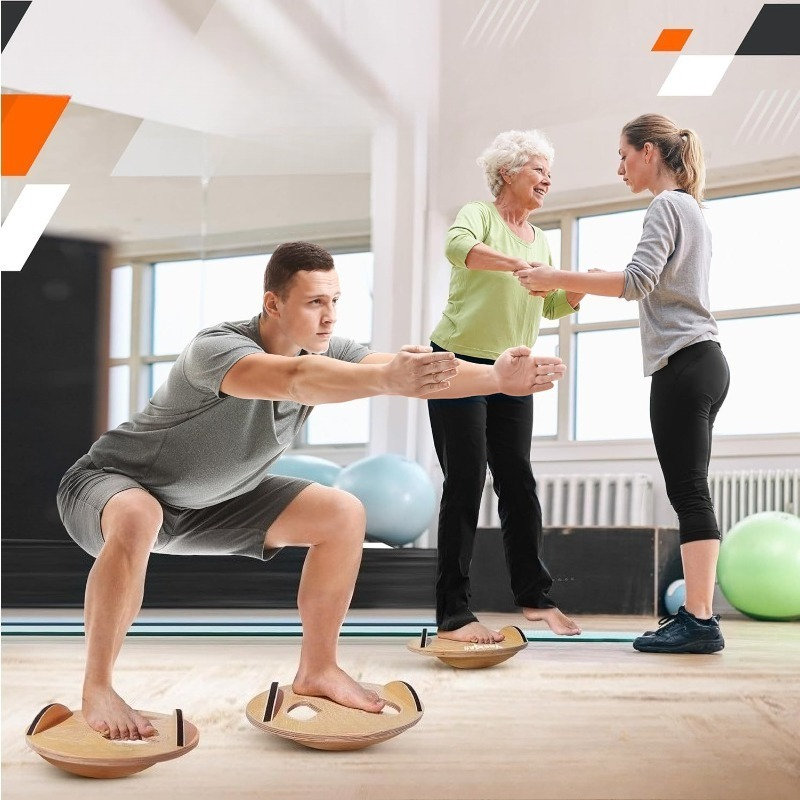 Prancha de Equilíbrio de Madei - Yoga Fitness Training avaliação e preço